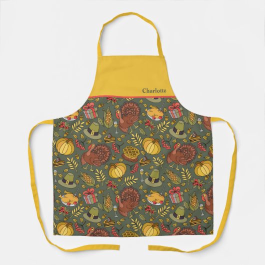 Gemütlicher Herbst Herbst Erntedank Schürze (Vorderseite)