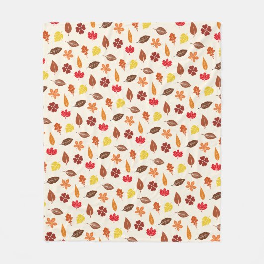 Gemütlicher Herbst-Herbstlaub Fleecedecke (Vorderseite)