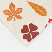 Gemütlicher Herbst-Herbstlaub Fleecedecke (Ecke)