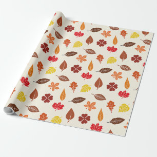 Gemütlicher Herbst-Herbstlaub Geschenkpapier