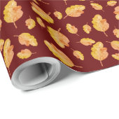 Gemütlicher Herbst-Herbstlaub Geschenkpapier (Rolleneckpunkt)
