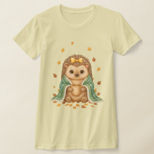 Gemütlicher Herbst-Igel | Herbst-Igel mit Schal & T-Shirt (Ablage )
