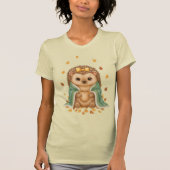 Gemütlicher Herbst-Igel | Herbst-Igel mit Schal & T-Shirt (Vorderseite)
