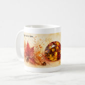 Gemütlicher Herbst-Kaffeebecher Kaffeetasse (Vorderseite Links)