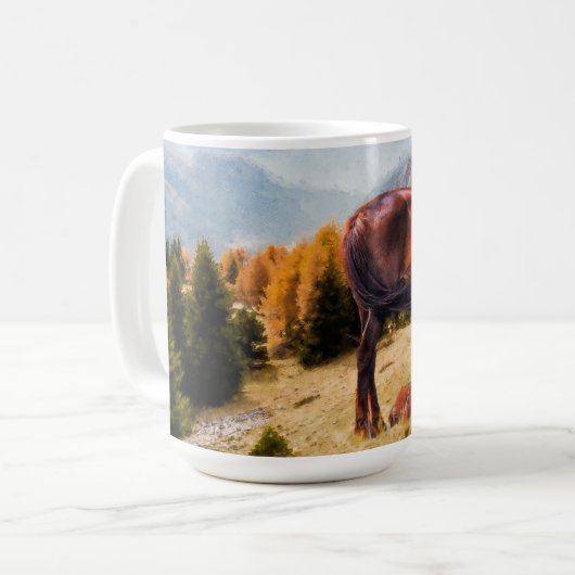Gemütlicher Herbst Kaffeetasse (Vorderseite Links)