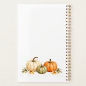 Gemütlicher Herbst-Kürbis-Planer Planer (Rückseite)