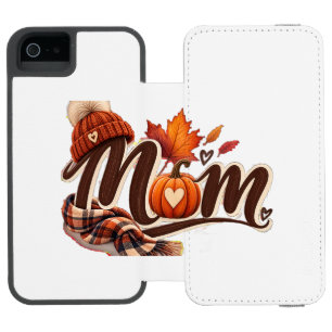 Gemütlicher Herbst-Mama-Herbst-Pumpkin-Kariert-Sch Incipio Watson™ iPhone 5 Geldbörsen Hülle