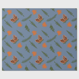 Gemütlicher Herbst Nahtloses Papier mit Pinecones Geschenkpapier