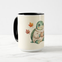 Gemütlicher Herbst-Schildkröte Kawaii Kürbis-Gewür