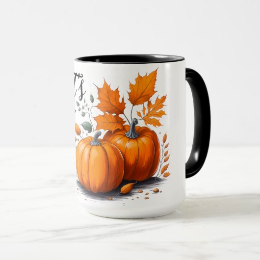 Gemütlicher Herbst Tasse (VorderseiteRechts)