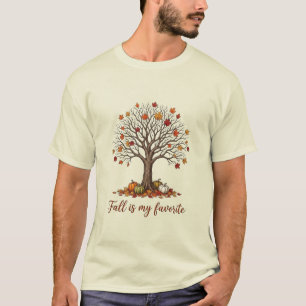 Gemütlicher Herbstbaum des Lebens: Der Herbst ist T-Shirt