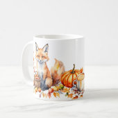 Gemütlicher Herbstfox Kaffeetasse (Vorderseite Links)