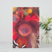 Gemütlicher Herbstgarten - Herbstdekor und Geschen Briefpapier (Stehend Vorderseite)