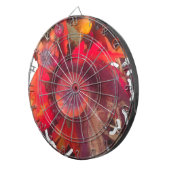 Gemütlicher Herbstgarten - Herbstdekor und Geschen Dartscheibe (Vorderseite rechts)