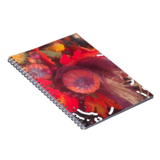 Gemütlicher Herbstgarten - Herbstdekor und Geschen Notizblock (Rechte Seite)