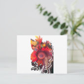 Gemütlicher Herbstgarten - Herbstdekor und Geschen Postkarte (Stehend Vorderseite)