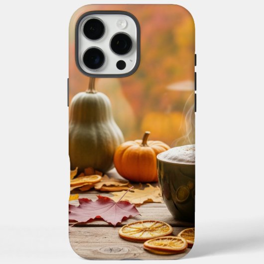 Gemütlicher Herbstkaffee und Buch mit warmen Herbs Case-Mate iPhone Hülle (Rückseite)