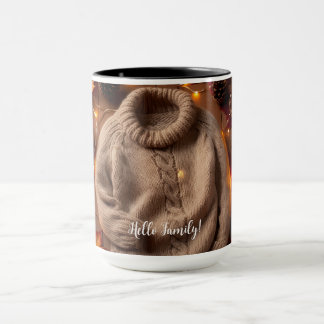 Gemütlicher Herbstkraut, Blätter, Pinecones Pumpki Tasse