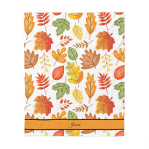 Gemütlicher Herbstlaub Personalisiert Name