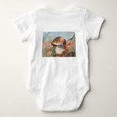 Gemütlicher Herbstmuschel Wasserfarbe - Waldbodenb Baby Strampler (Rückseite)