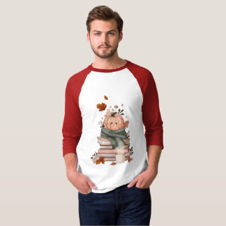 Gemütlicher Herbststapel T-Shirt