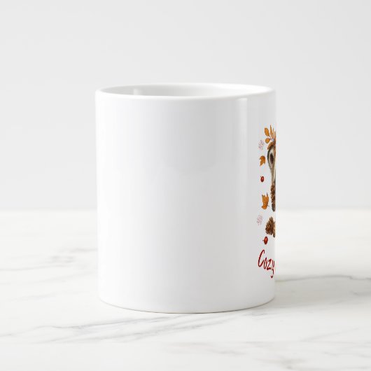 Gemütlicher Herbstzauber Jumbo-Tasse (Vorderseite)