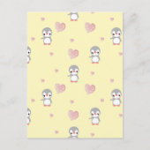 Gemütlicher Herz erwärmender Pinguin Postkarte (Vorderseite)