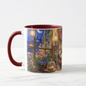 Gemütlicher Hexen-Tea-Time-Katzen-Akzent-Mug Tasse (Links)