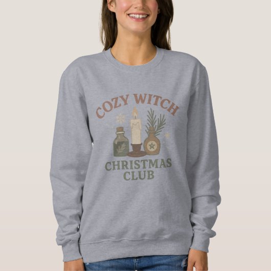 Gemütlicher Hexen-Weihnachtsclub-Pullover | Cottag Sweatshirt (Vorderseite)