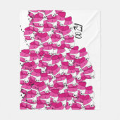 Gemütlicher Hund Pillowcase Fleecedecke (Vorderseite)