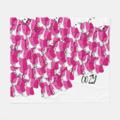 Gemütlicher Hund Pillowcase Fleecedecke (Vorderseite (Horizontal))