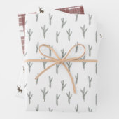 Gemütlicher Hüttenwirt, Kiefer & Kariert Geschenkpapier Set (Beispiel)