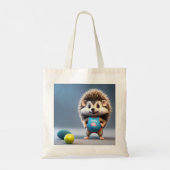 Gemütlicher Igel Deligh Tragetasche (Rückseite)