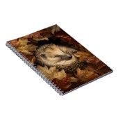 Gemütlicher Igel Gestank Herbst Kunst Notizblock (Rechte Seite)