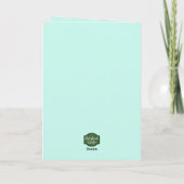 Gemütlicher Igel und Wildblumen Forest Danke Karte (Rückseite)