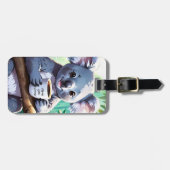 Gemütlicher Jungle Koala-Kaffee Gepäckanhänger (Vorderseite horizontal)