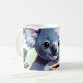 Gemütlicher Jungle Koala-Kaffee Kaffeetasse (Vorderseite Links)