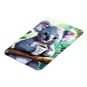Gemütlicher Jungle Koala-Kaffee Magnet