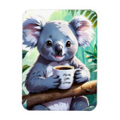 Gemütlicher Jungle Koala-Kaffee Magnet (Vertikal)