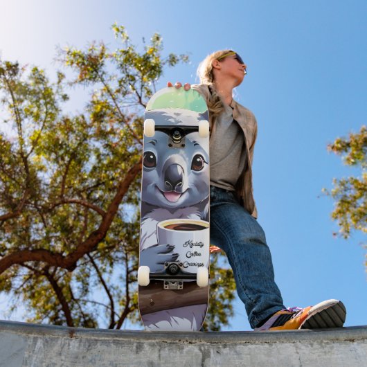 Gemütlicher Jungle Koala-Kaffee Skateboard (Außenbereich 1)