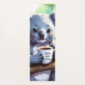 Gemütlicher Jungle Koala-Kaffee Yogamatte (Rückseite)