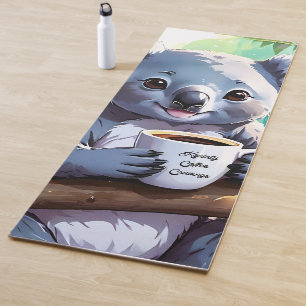 Gemütlicher Jungle Koala-Kaffee Yogamatte