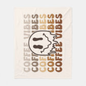 Gemütlicher Kaffee Fleecedecke (Vorderseite)