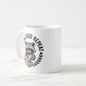 Gemütlicher Kaffee Herbst Brown Raccoon Kaffeetasse (Vorderseite Links)