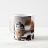 Gemütlicher Kaffee mit einer süßen Drehung Tasse/K Kaffeetasse (Vorderseite Links)