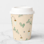 Gemütlicher Kaffee Pappbecher (Rückseite)