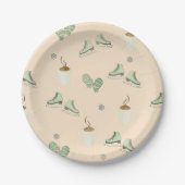 Gemütlicher Kaffee Pappteller (Vorderseite)