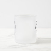 Gemütlicher Kaffee-Spruch-Frostglas-Becher Mattglastasse (Mittel)