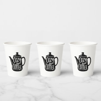 Gemütlicher Kaffeebecher Pappbecher
