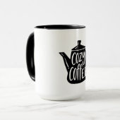 Gemütlicher Kaffeebecher Tasse (Vorderseite Links)
